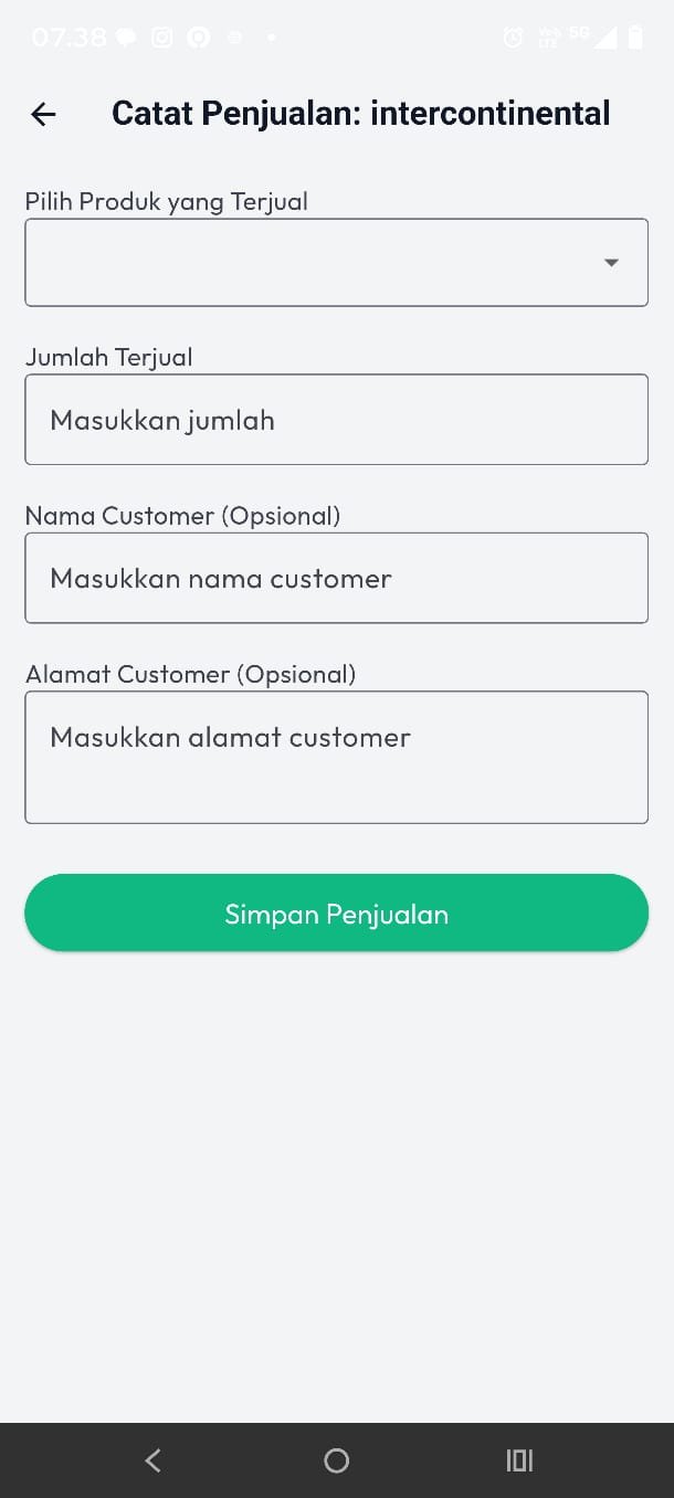 Aplikasi UMKM Stok Barang